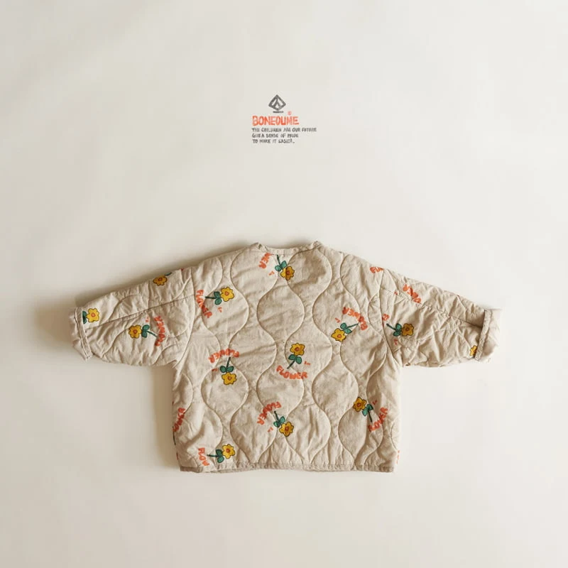 Boneoune - Korean Children Fashion - #childofig - Smile Flower Over Wrap Jumper - 5