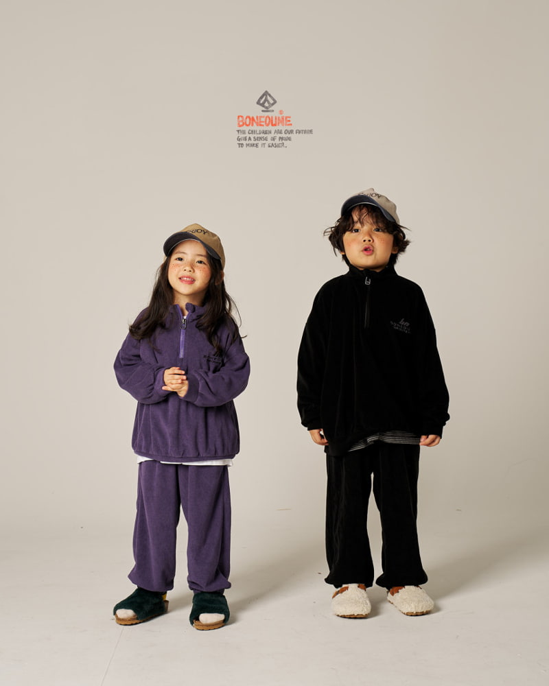 Boneoune - Korean Children Fashion - #childrensboutique - Terry Jogger Pants - 11