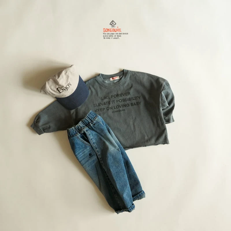 Boneoune - Korean Children Fashion - #childrensboutique - Chide Denim Pants - 6