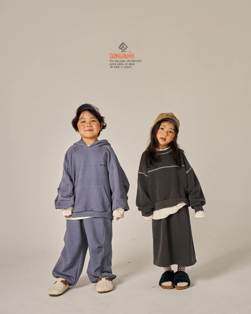 Boneoune - Korean Children Fashion - #childrensboutique - Grungy Hood Top - 8