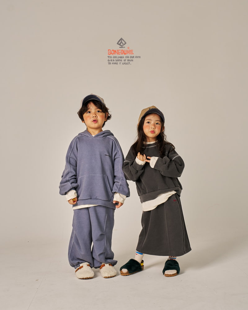 Boneoune - Korean Children Fashion - #childrensboutique - Grungy Pigment Jogger Pants - 8