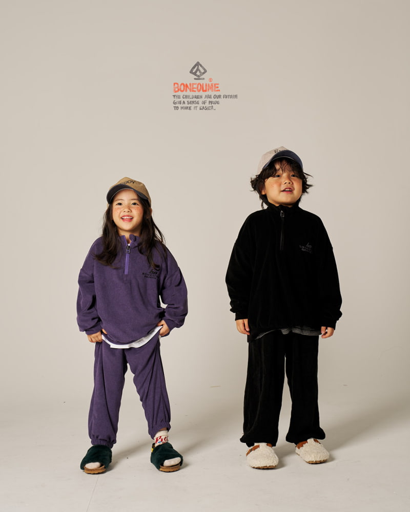 Boneoune - Korean Children Fashion - #designkidswear - Terry Jogger Pants - 12