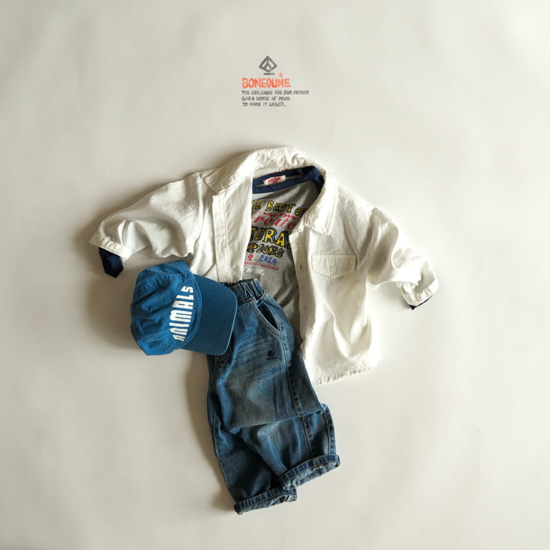 Boneoune - Korean Children Fashion - #designkidswear - Chide Denim Pants - 7