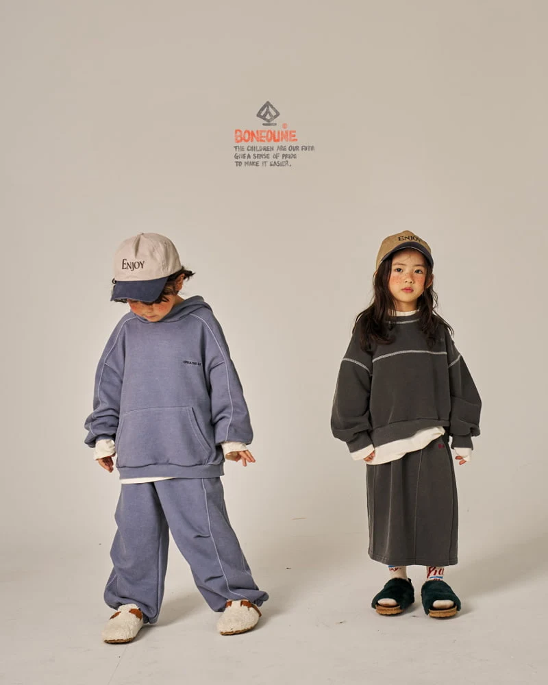 Boneoune - Korean Children Fashion - #designkidswear - Grungy Hood Top - 9