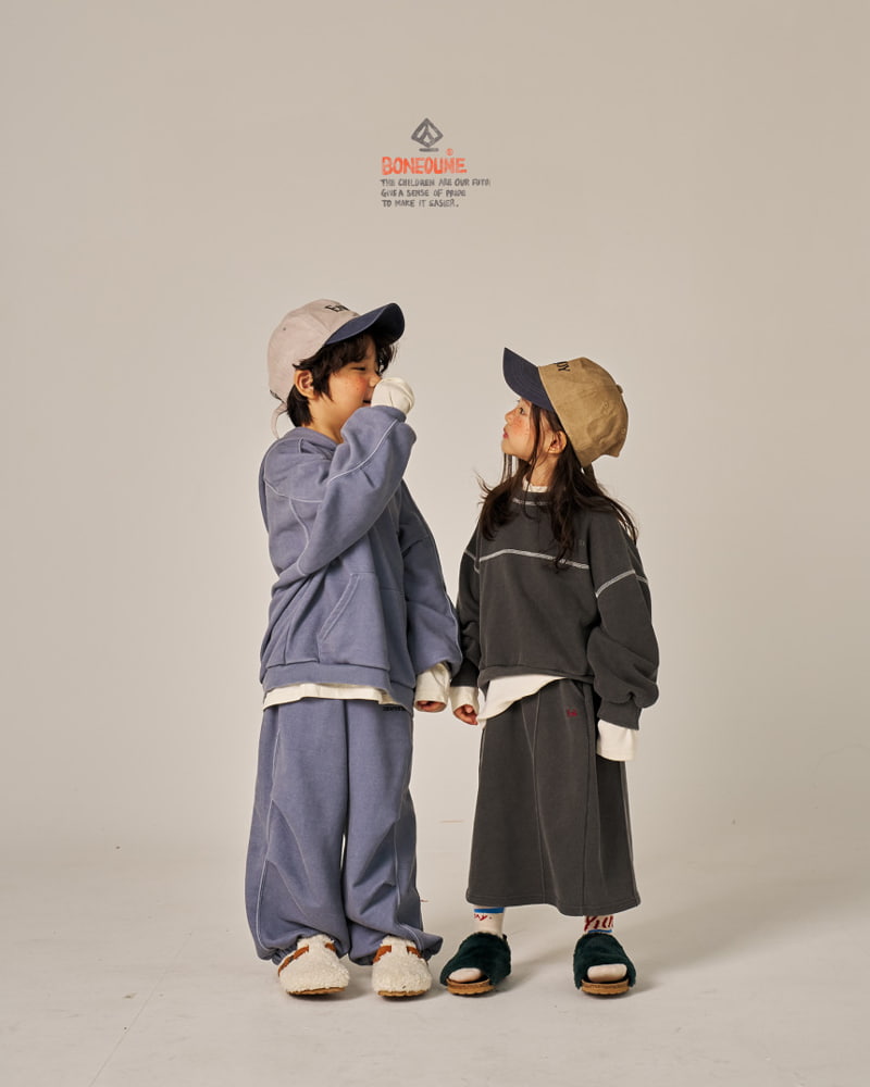 Boneoune - Korean Children Fashion - #designkidswear - Grungy Pigment Jogger Pants - 9