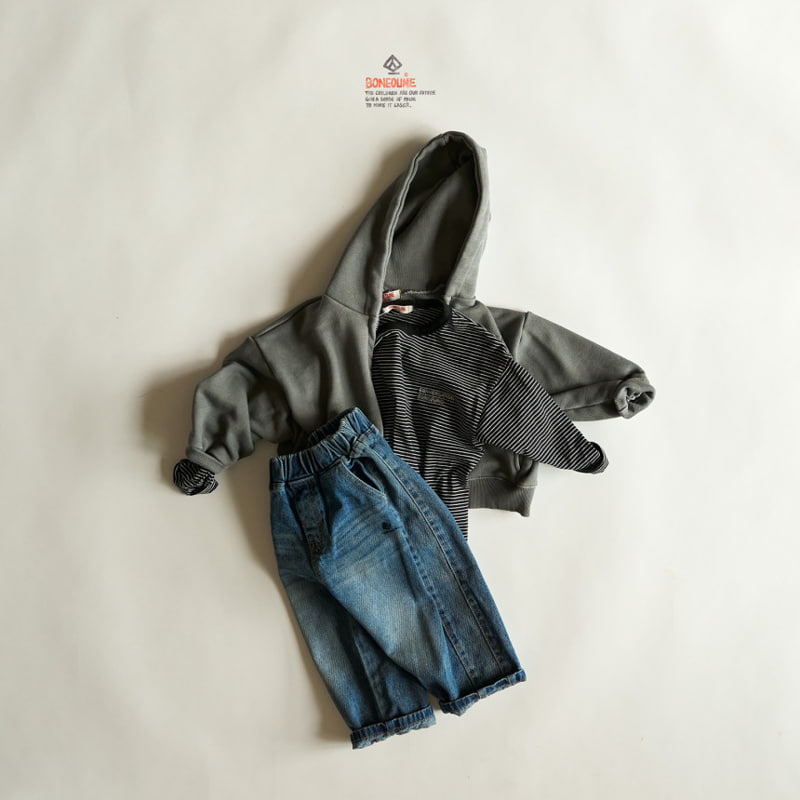 Boneoune - Korean Children Fashion - #discoveringself - Chide Denim Pants - 8