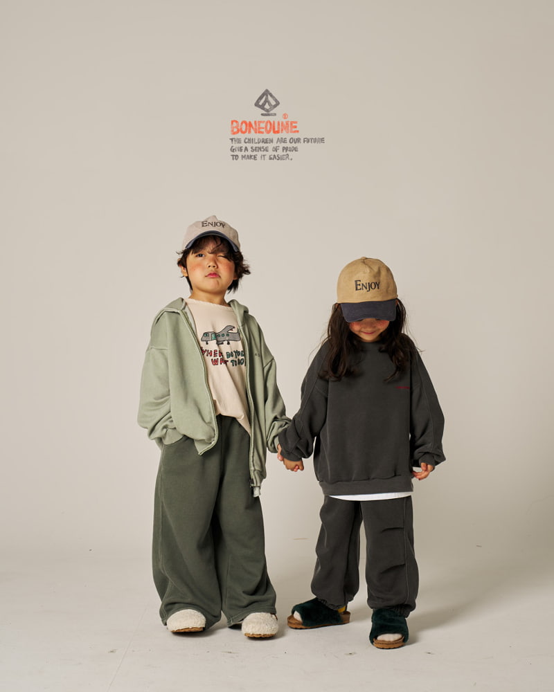 Boneoune - Korean Children Fashion - #fashionkids - Under Pigment Wide Pants - 12