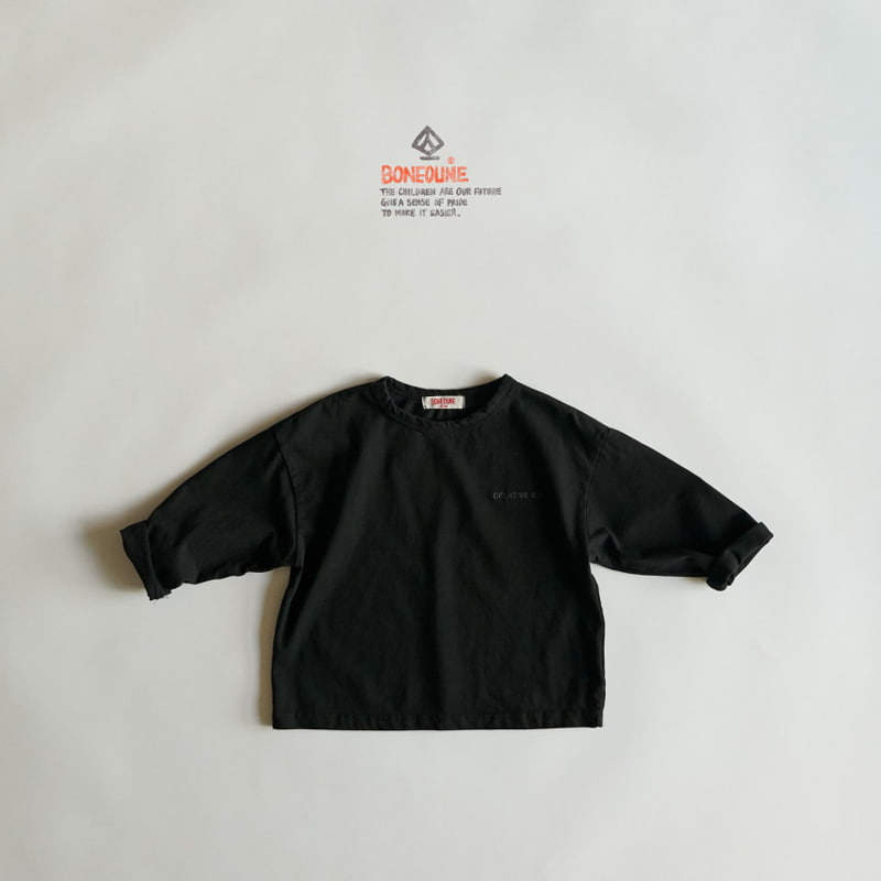 Boneoune - Korean Children Fashion - #fashionkids - Daily Embroidery Tee - 2