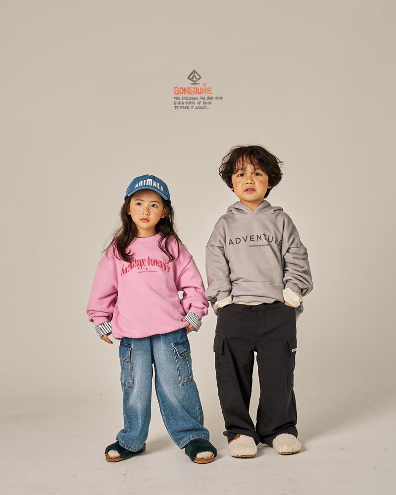 Boneoune - Korean Children Fashion - #kidsshorts - Adventure Pigment Hood Top - 9