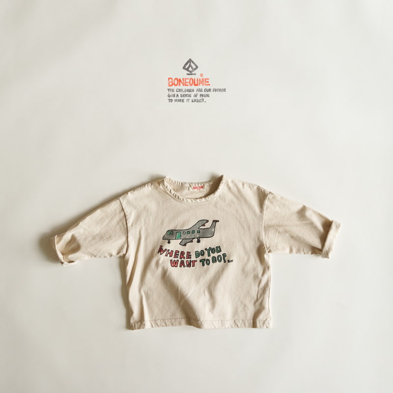 Boneoune - Korean Children Fashion - #fashionkids - One Two Plane Tee - 4