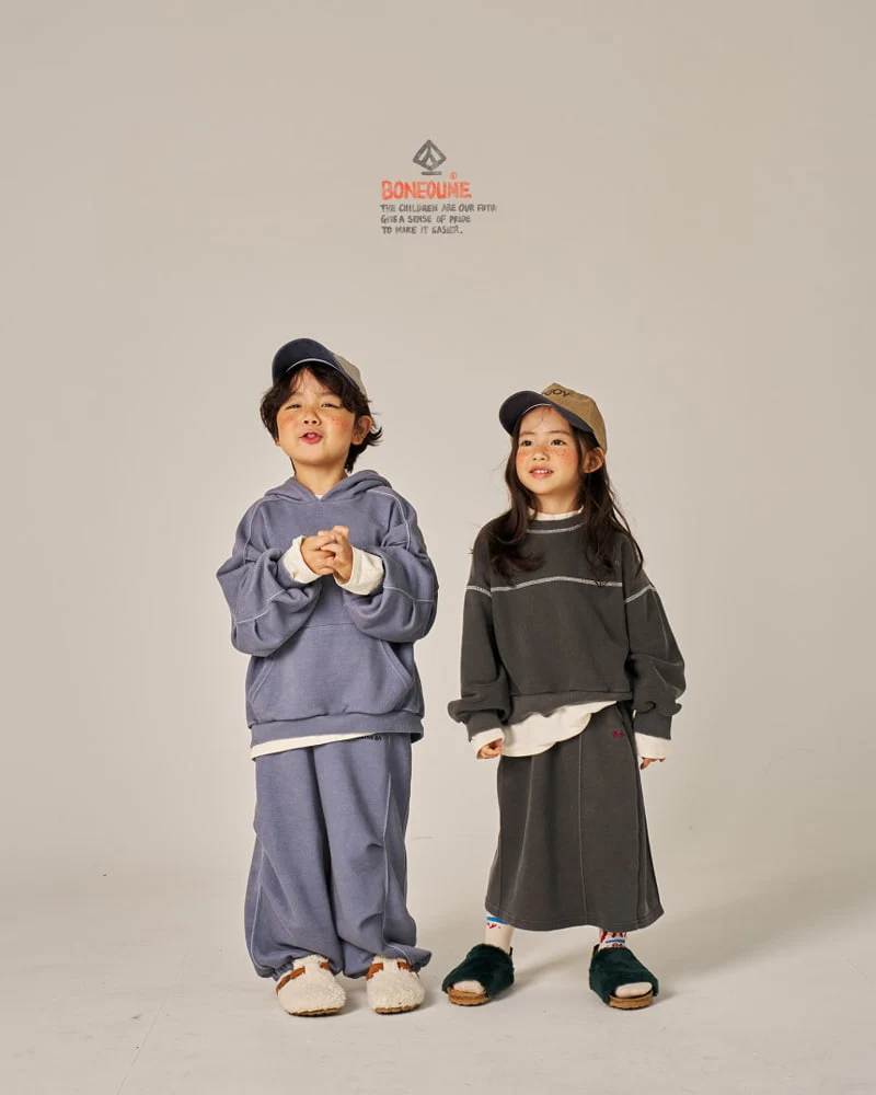 Boneoune - Korean Children Fashion - #kidsshorts - Grungy Pigment Jogger Pants - 12