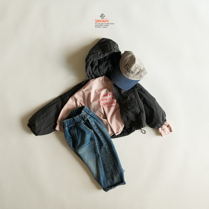 Boneoune - Korean Children Fashion - #kidsshorts - Star Crop Hood Jacket - 5