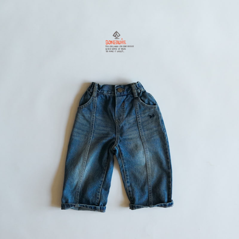 Boneoune - Korean Children Fashion - #kidsshorts - Tranvi Denim Pants