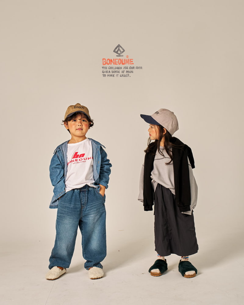 Boneoune - Korean Children Fashion - #kidsstore - Chide Denim Pants - 11