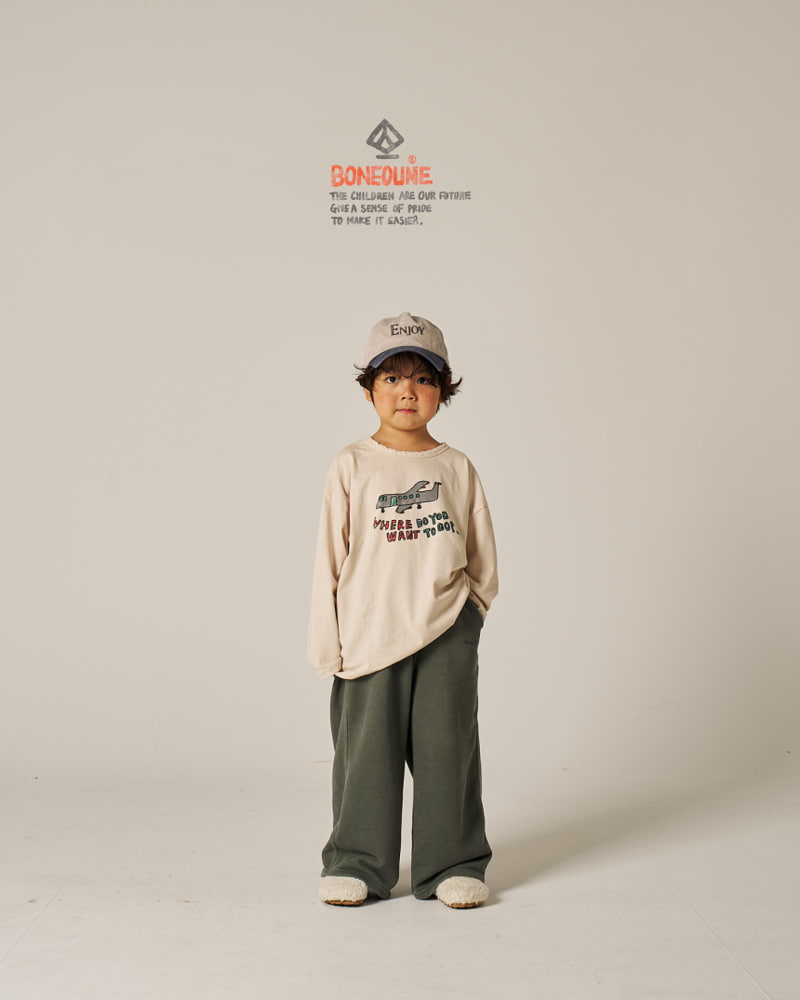 Boneoune - Korean Children Fashion - #kidsstore - One Two Plane Tee - 5