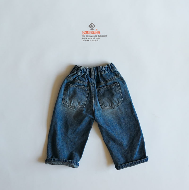 Boneoune - Korean Children Fashion - #kidsstore - Tranvi Denim Pants - 2