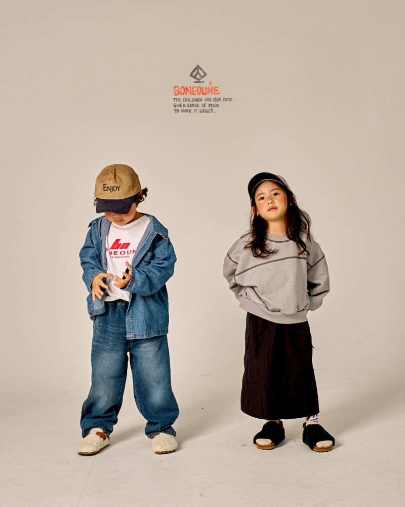 Boneoune - Korean Children Fashion - #kidzfashiontrend - Chide Denim Pants - 12