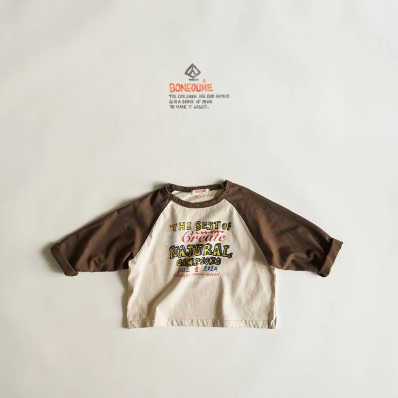 Boneoune - Korean Children Fashion - #kidzfashiontrend - Simgple Raglan Tee - 3