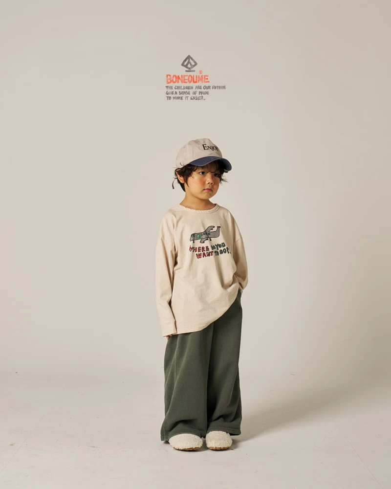 Boneoune - Korean Children Fashion - #littlefashionista - One Two Plane Tee - 8