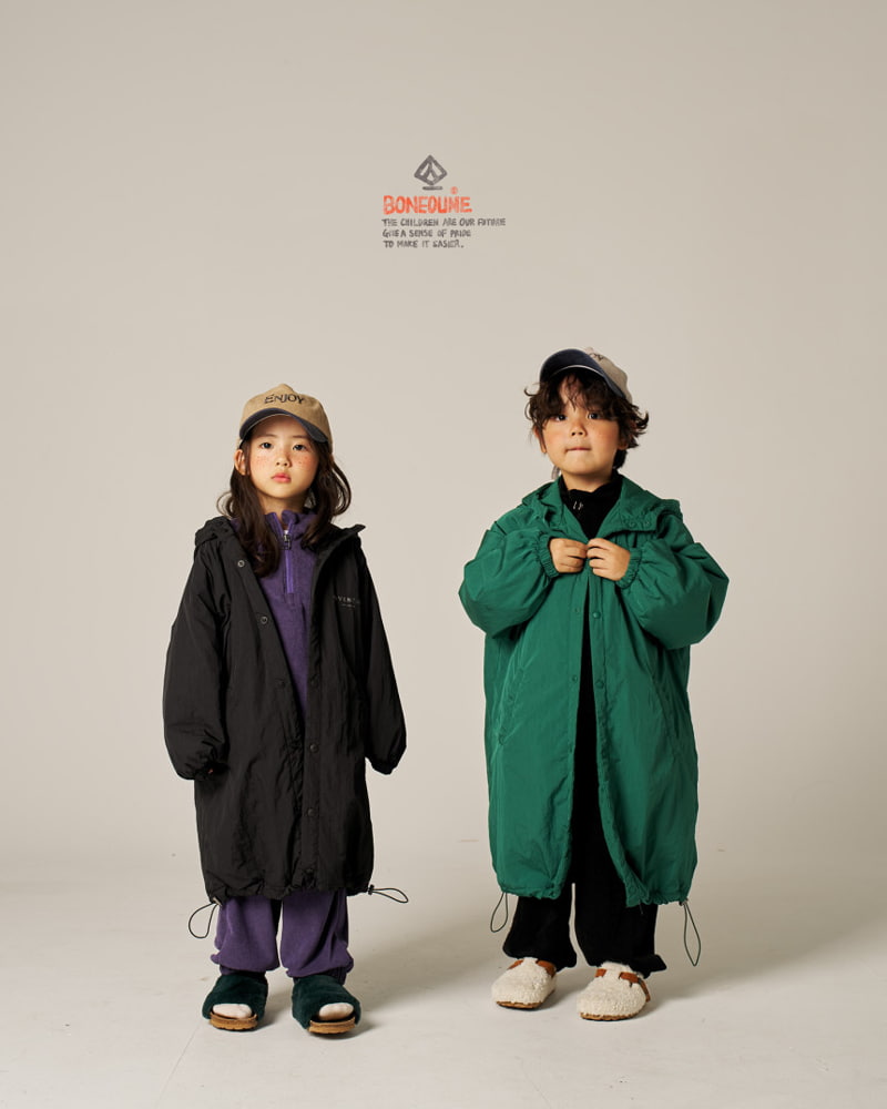 Boneoune - Korean Children Fashion - #minifashionista - Terry Half Zip-up - 8