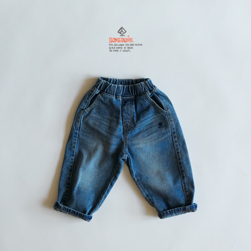 Boneoune - Korean Children Fashion - #prettylittlegirls - Chide Denim Pants - 3