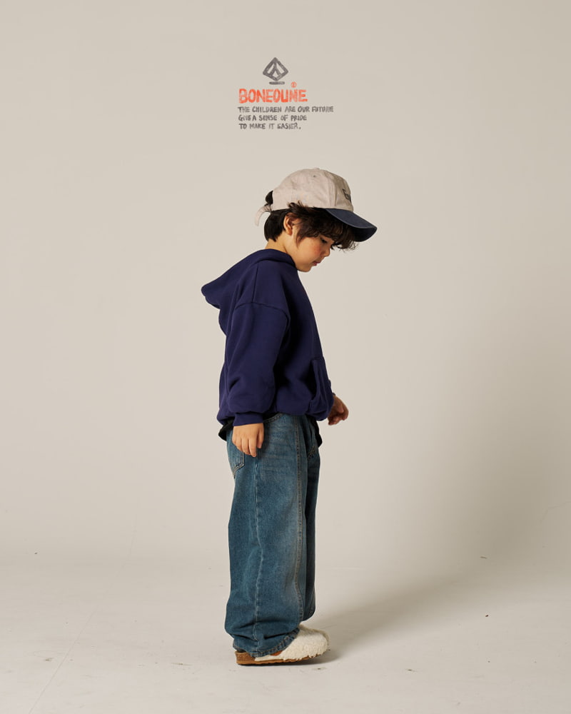 Boneoune - Korean Children Fashion - #todddlerfashion - Tranvi Denim Pants - 9