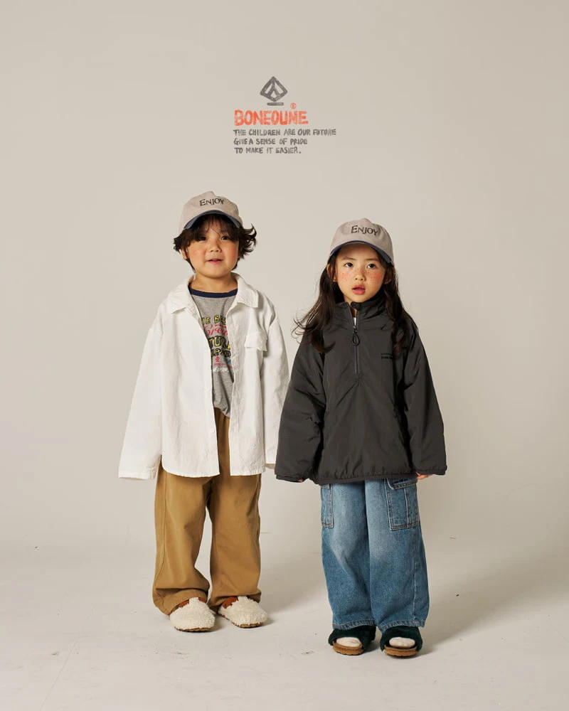 Boneoune - Korean Children Fashion - #toddlerclothing - Mocha Daily Pants - 9