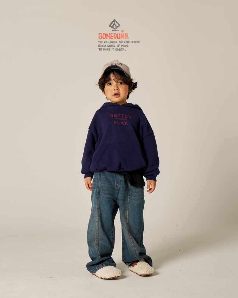 Boneoune - Korean Children Fashion - #toddlerclothing - Tranvi Denim Pants - 10