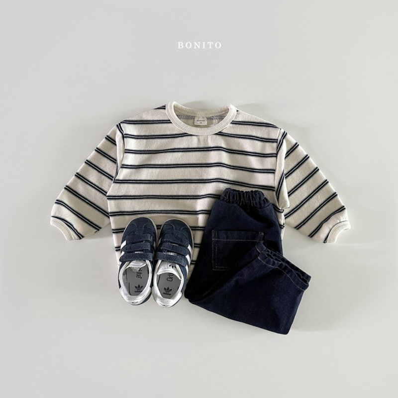 Bonito - Korean Baby Fashion - #babyboutiqueclothing - Stripe Piping Tee - 7