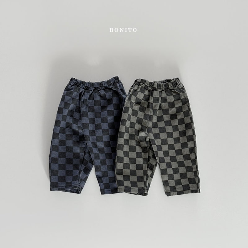 Bonito - Korean Baby Fashion - #babyboutiqueclothing - Bio Checker Pants