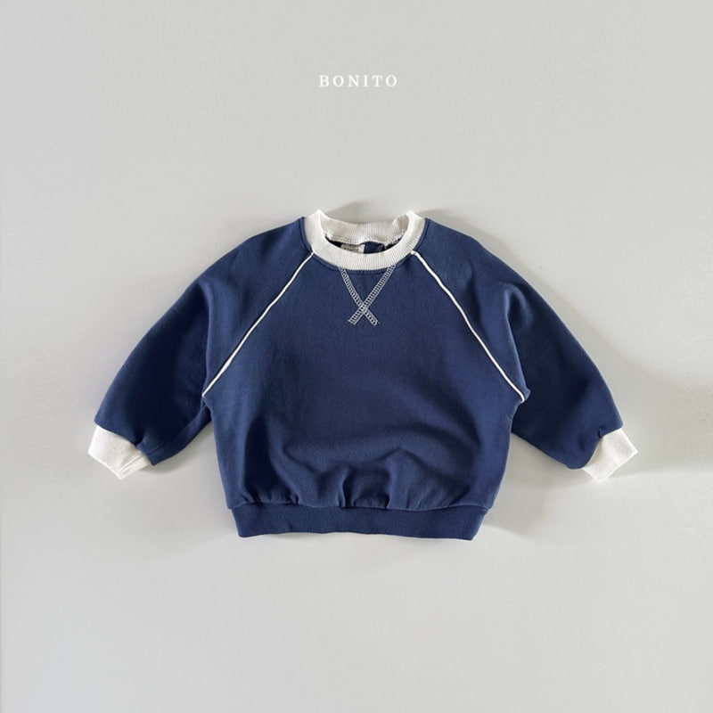 Bonito - Korean Baby Fashion - #babyboutiqueclothing - Raglan Piping Sweatshirts - 12