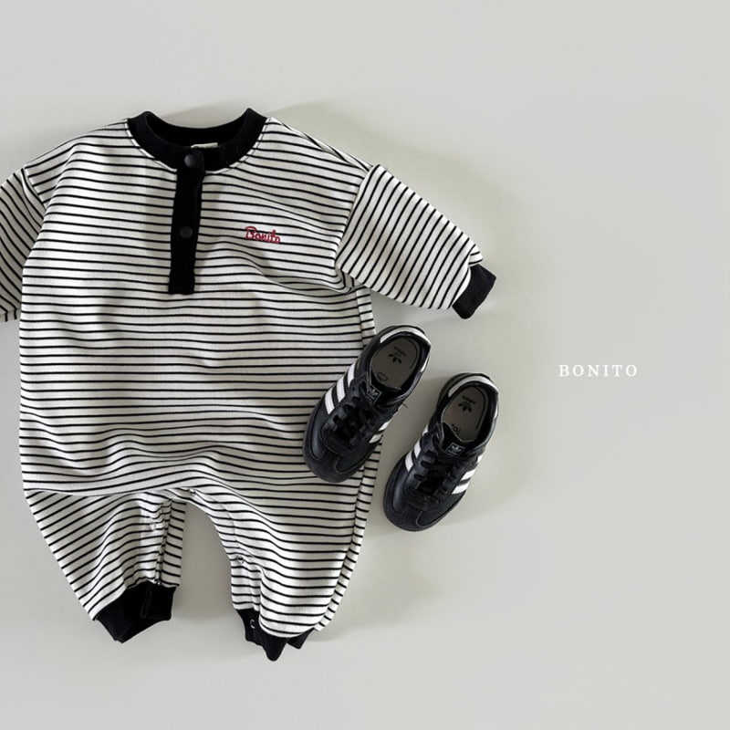 Bonito - Korean Baby Fashion - #babyboutiqueclothing - Two Styles Stripe Bodysuit - 8