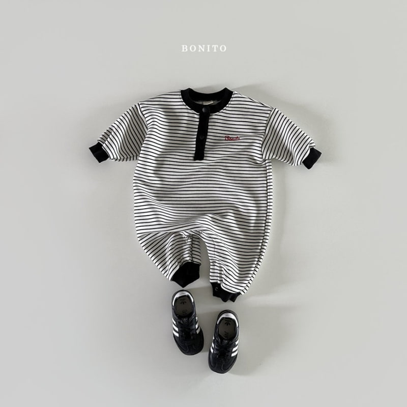 Bonito - Korean Baby Fashion - #babyclothing - Two Styles Stripe Bodysuit - 9