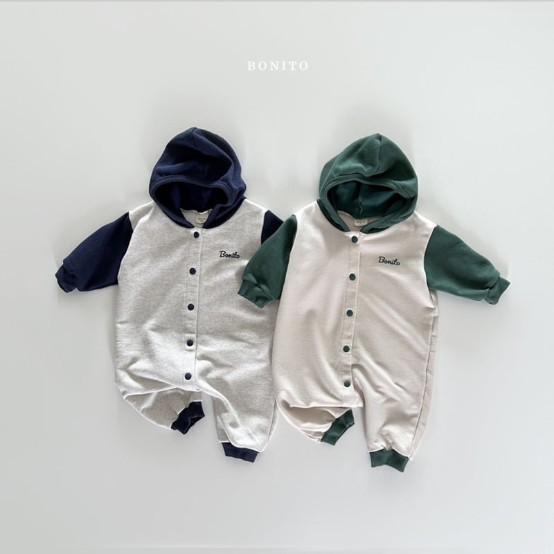 Bonito - Korean Baby Fashion - #babyclothing - Colored Hoodie Bodysuit