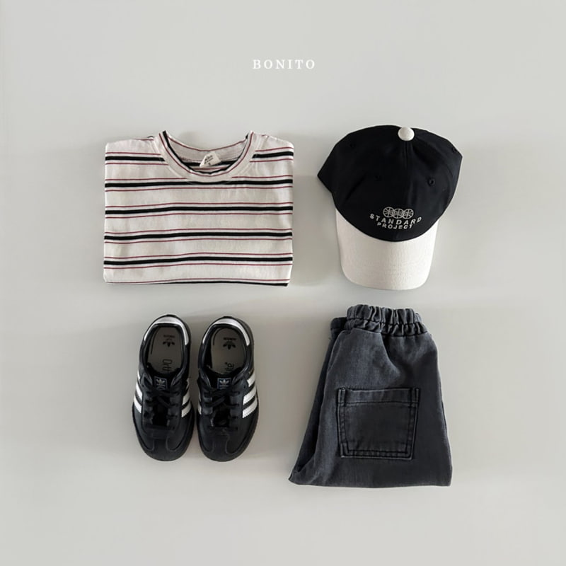 Bonito - Korean Baby Fashion - #babyfashion - Stripe Two Tone Tee - 7