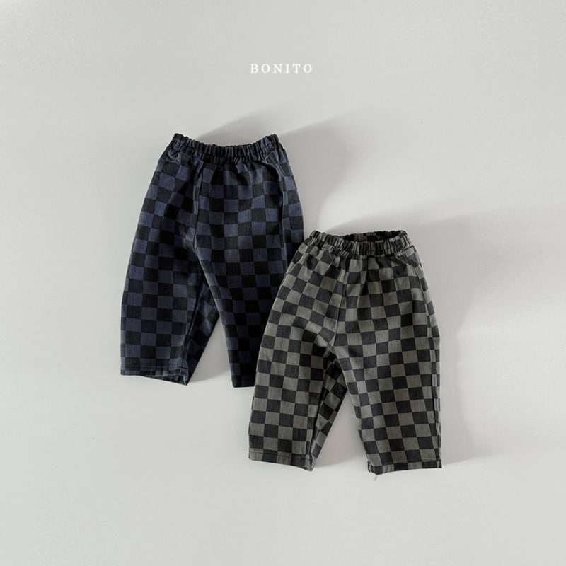 Bonito - Korean Baby Fashion - #babyfashion - Bio Checker Pants - 3