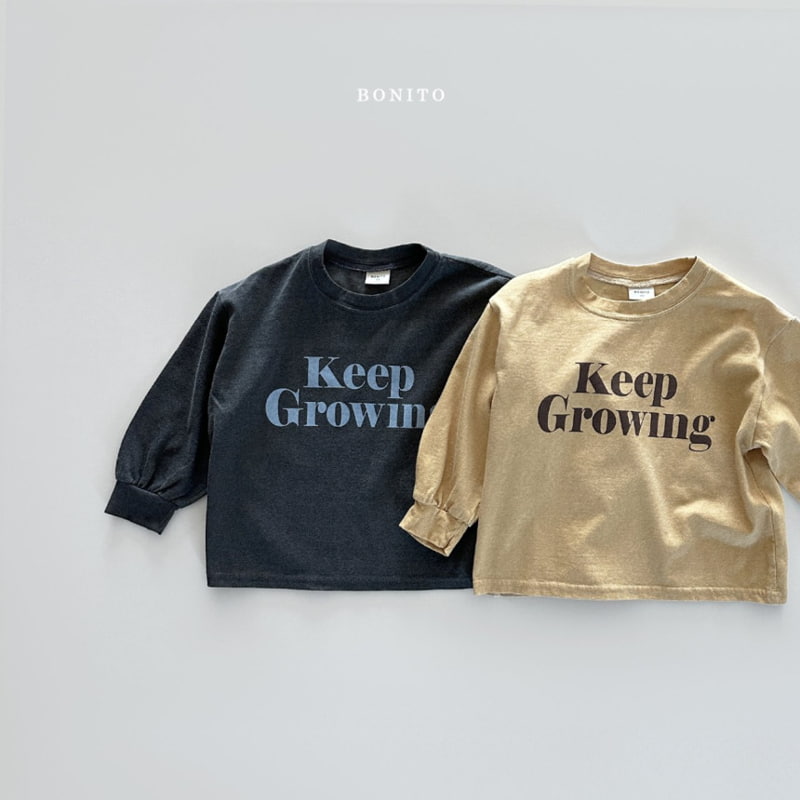 Bonito - Korean Baby Fashion - #babyfashion - Keep Growing Pigment Tee - 2