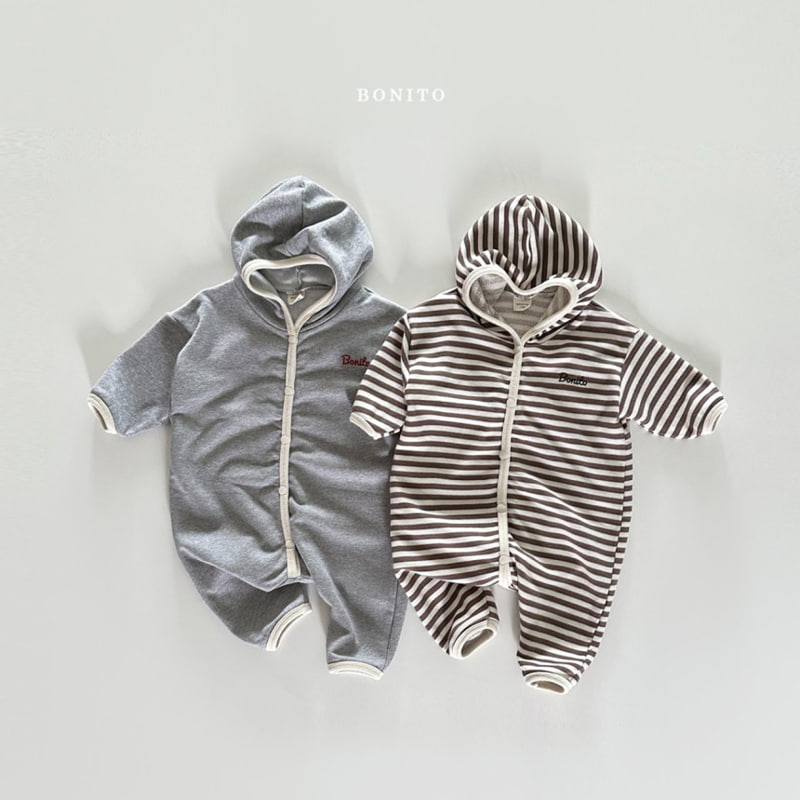 Bonito - Korean Baby Fashion - #babyfashion - Hood Piping Bodysuit