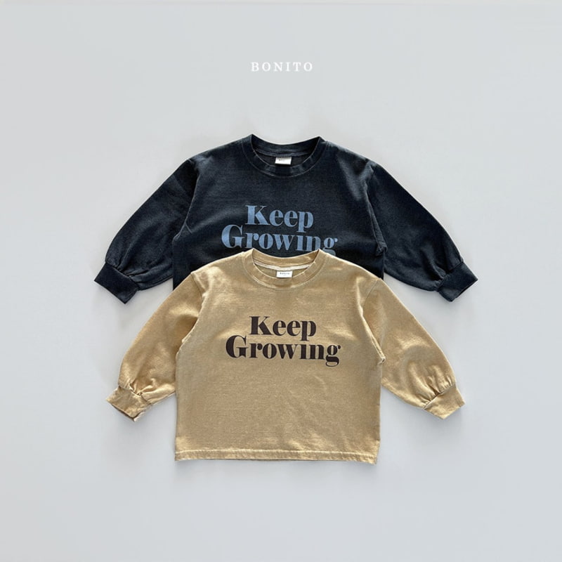 Bonito - Korean Baby Fashion - #babyfever - Keep Growing Pigment Tee - 3