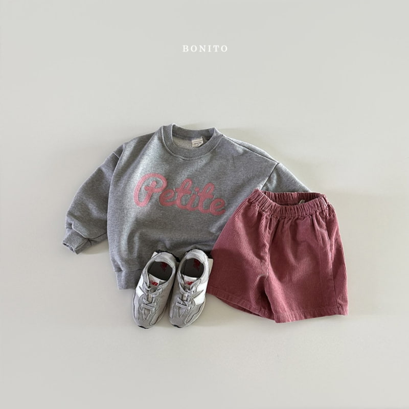 Bonito - Korean Baby Fashion - #babygirlfashion - Corduroy Half Pants - 12