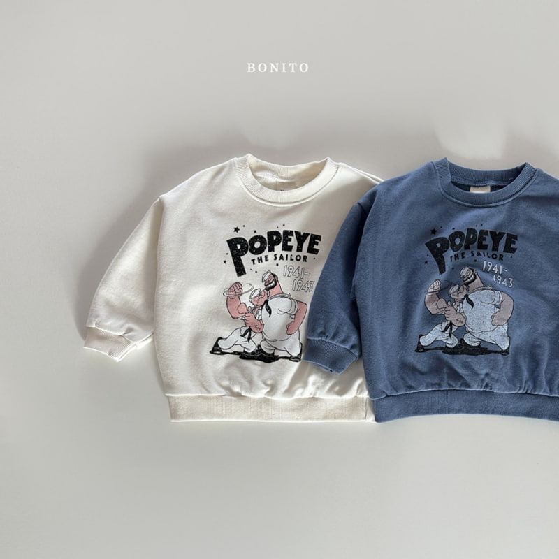 Bonito - Korean Baby Fashion - #babygirlfashion - Popeye Sweatshirts - 3