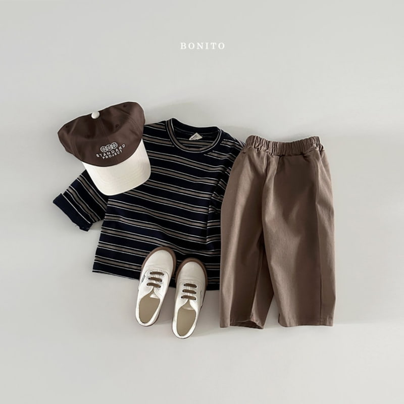 Bonito - Korean Baby Fashion - #babylifestyle - Stripe Two Tone Tee - 10