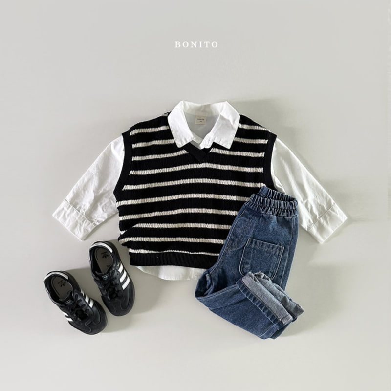 Bonito - Korean Baby Fashion - #babyoninstagram - Two Pocket Denim Pants - 12