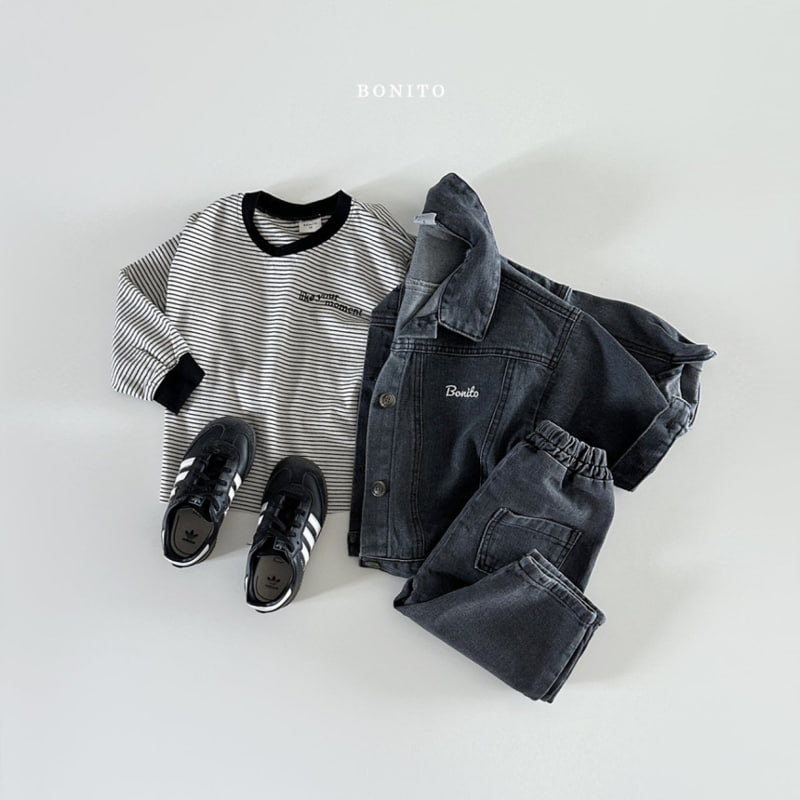 Bonito - Korean Baby Fashion - #babyoninstagram - Stripe Moment Tee - 11