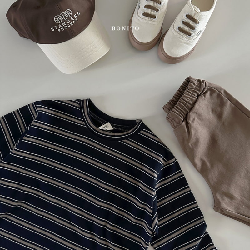 Bonito - Korean Baby Fashion - #babyootd - Stripe Two Tone Tee - 12