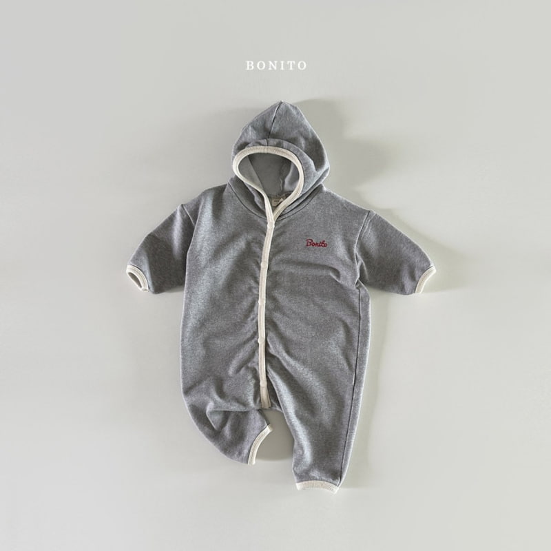 Bonito - Korean Baby Fashion - #babyootd - Hood Piping Bodysuit - 6