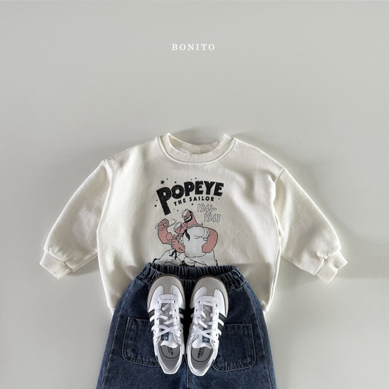 Bonito - Korean Baby Fashion - #babyoutfit - Popeye Sweatshirts - 7