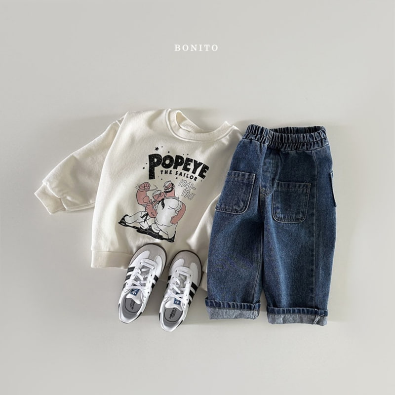 Bonito - Korean Baby Fashion - #babyoutfit - Popeye Sweatshirts - 8