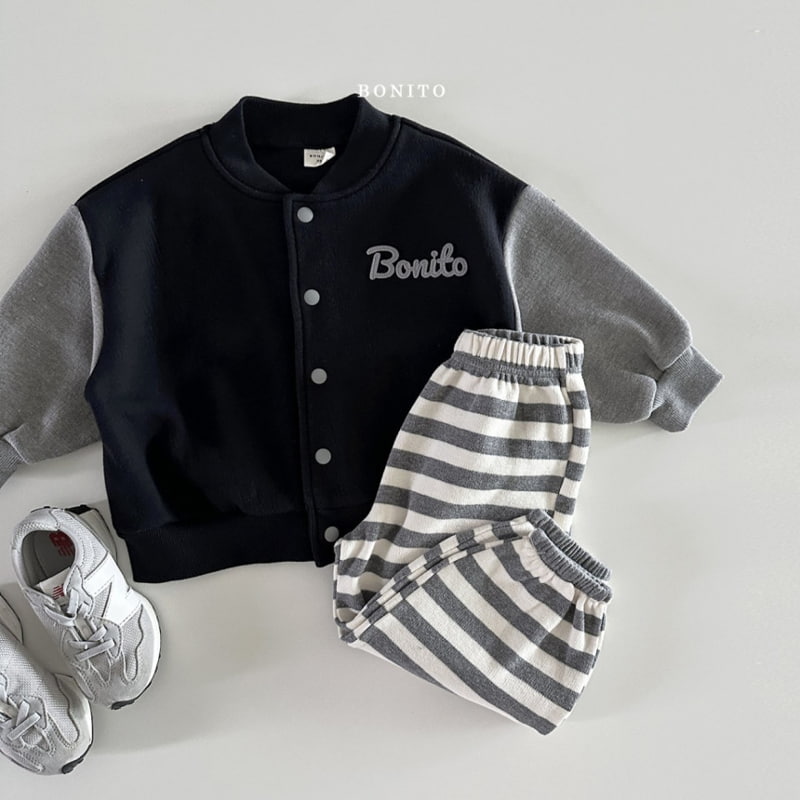 Bonito - Korean Baby Fashion - #babyoutfit - Stripe Agata Pants - 12