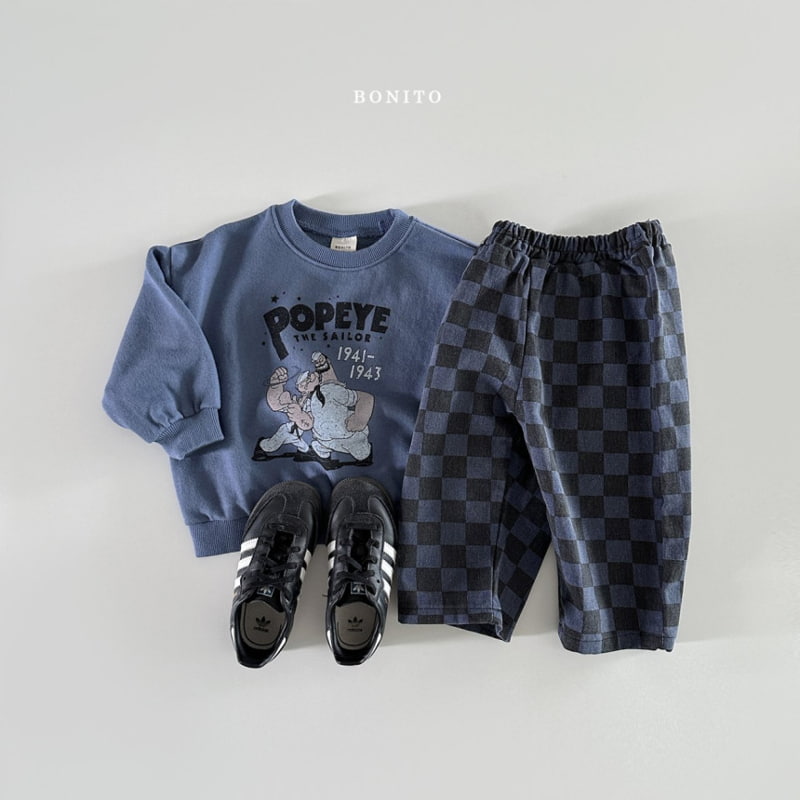 Bonito - Korean Baby Fashion - #babyoutfit - Bio Checker Pants - 10